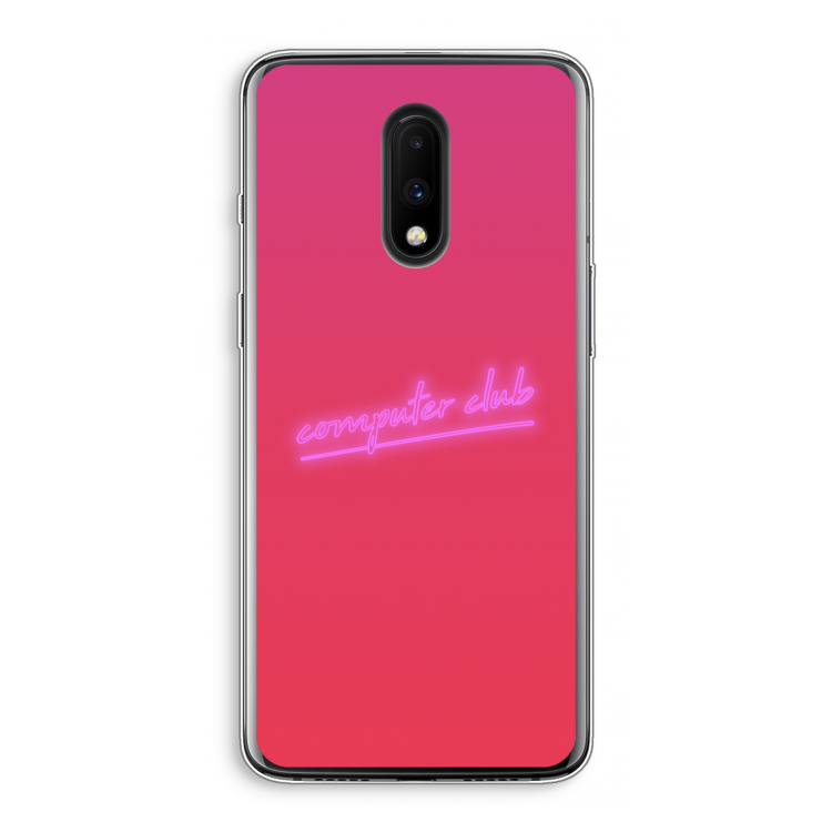 Vice Glow: OnePlus 7 Transparant Hoesje