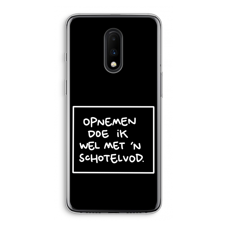 Schotelvod: OnePlus 7 Transparant Hoesje