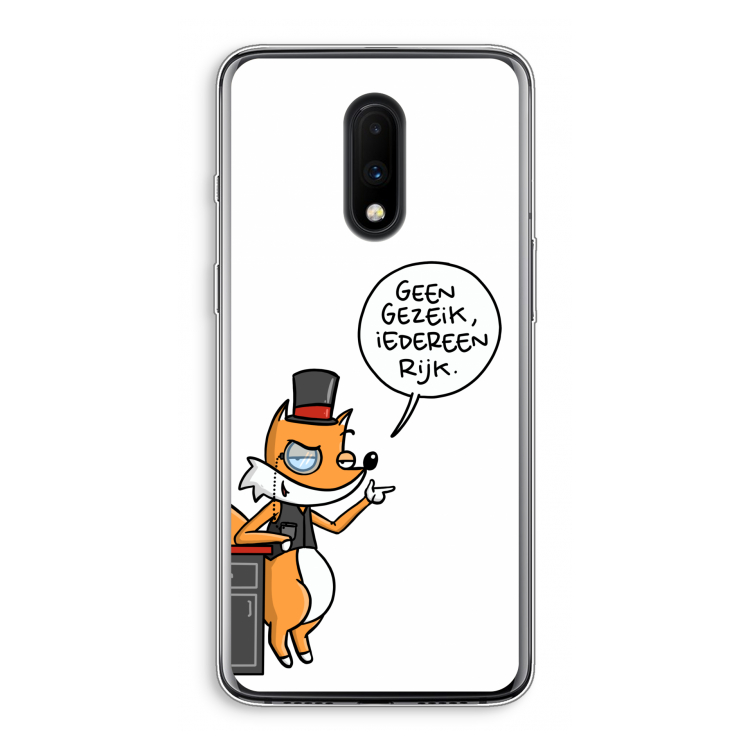 Geen Gezeik: OnePlus 7 Transparant Hoesje