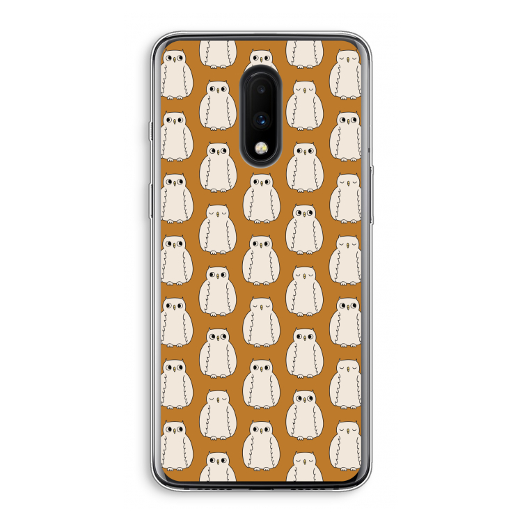 Uilen: OnePlus 7 Transparant Hoesje