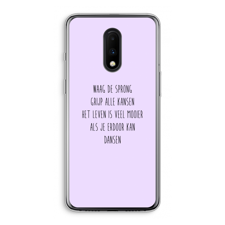 Sprong: OnePlus 7 Transparant Hoesje