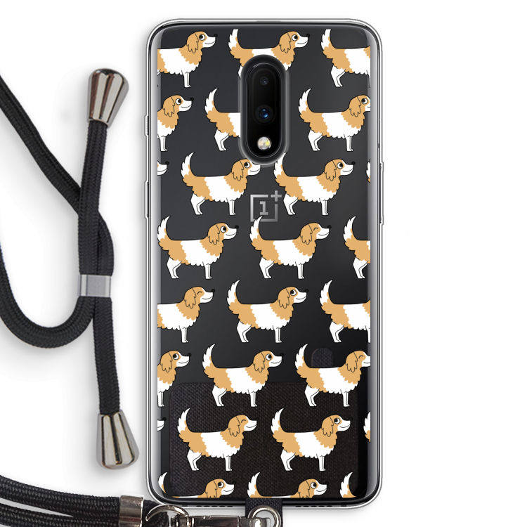 Doggy: OnePlus 7 Transparant Hoesje met koord