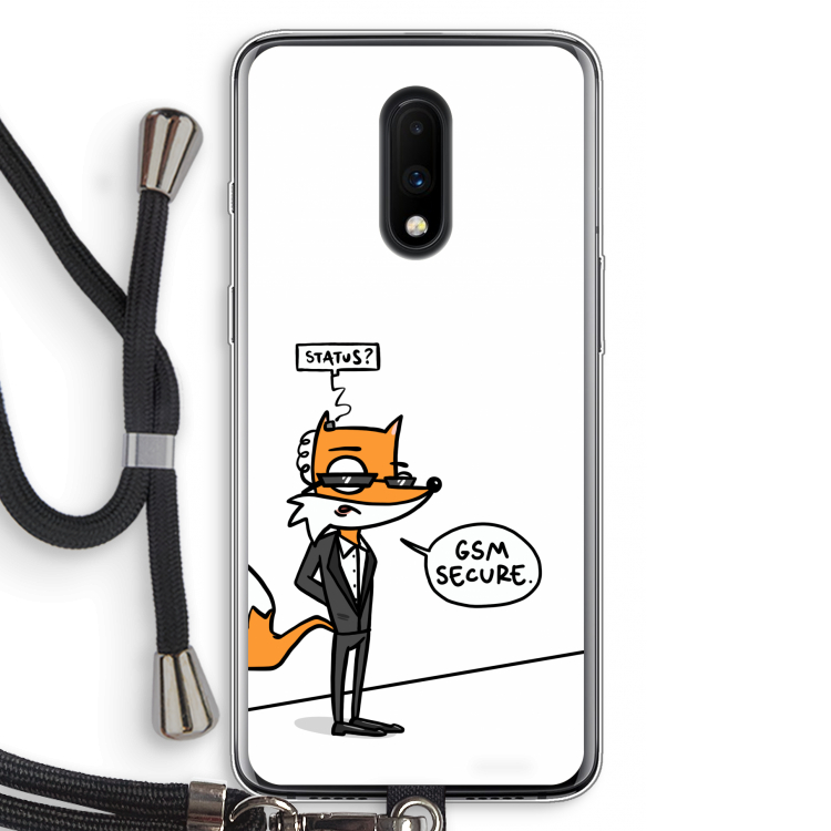 GSM secure: OnePlus 7 Transparant Hoesje met koord