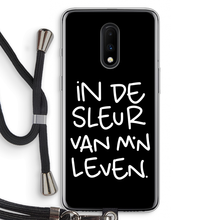 De Sleur: OnePlus 7 Transparant Hoesje met koord