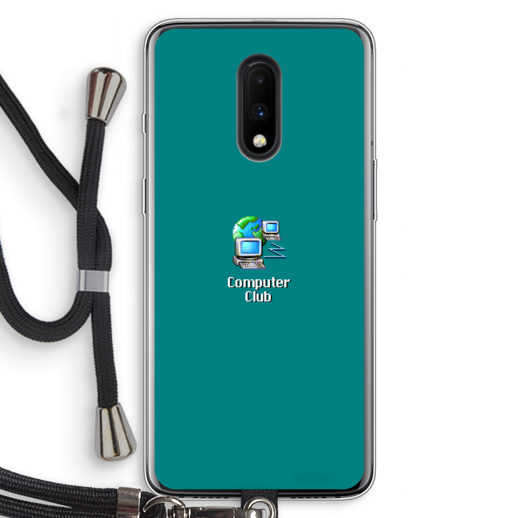Win98: OnePlus 7 Transparant Hoesje met koord