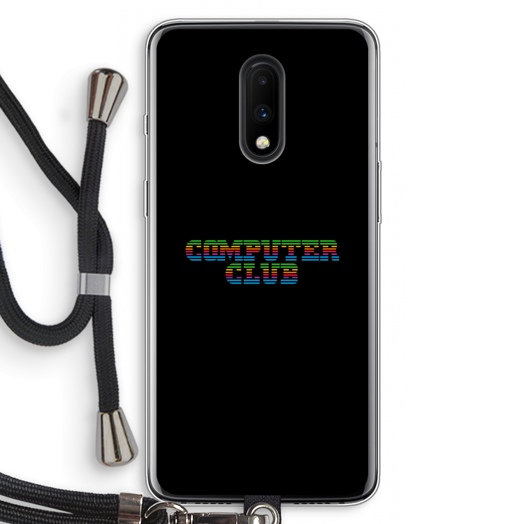Retro: OnePlus 7 Transparant Hoesje met koord