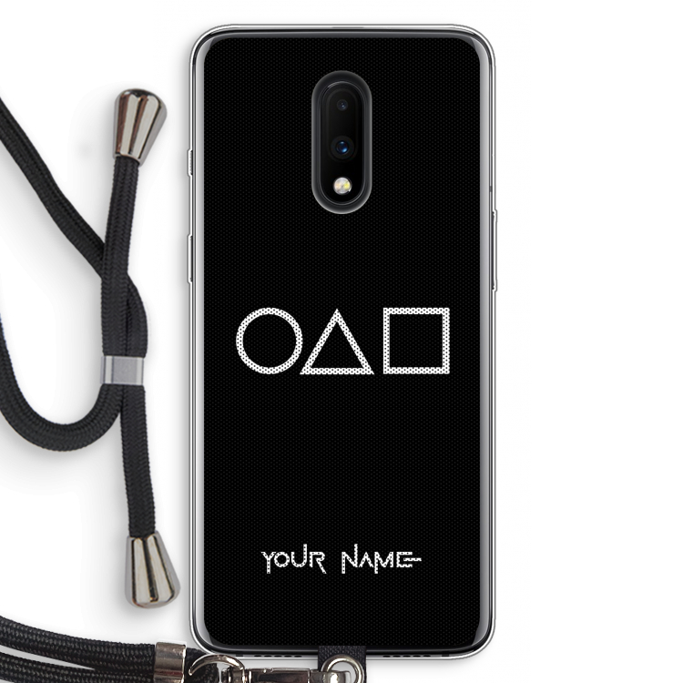 Squid Game: OnePlus 7 Transparant Hoesje met koord