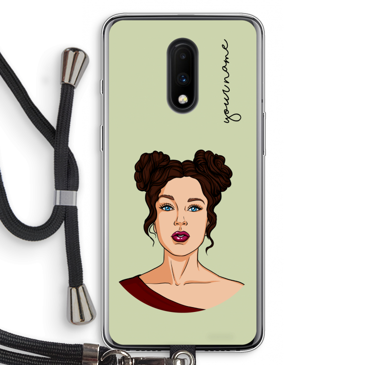 Pop-Art Creator: OnePlus 7 Transparant Hoesje met koord