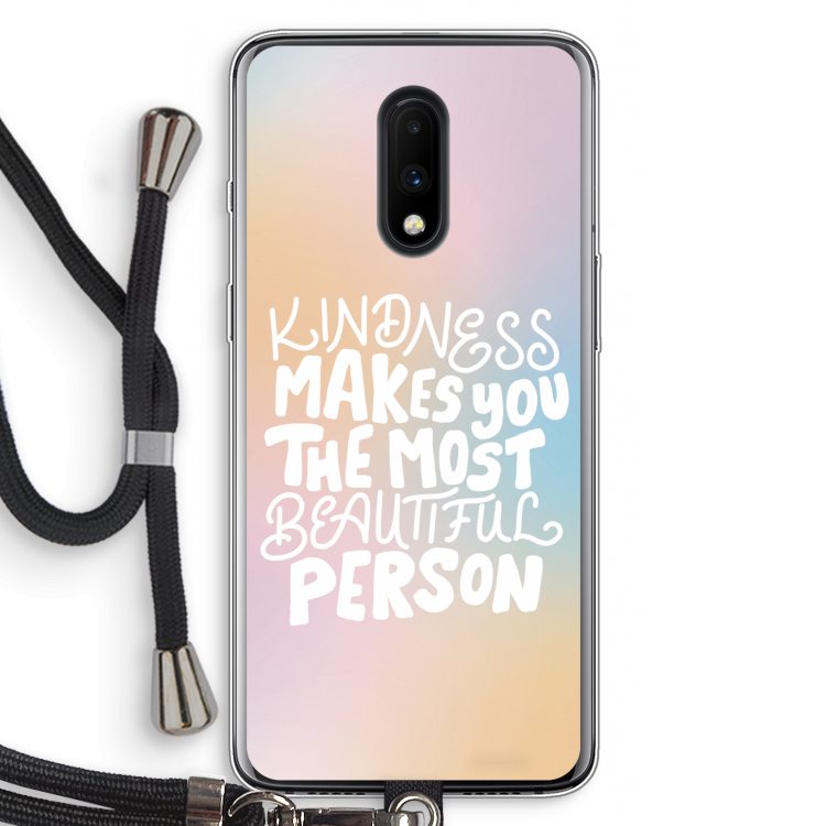The prettiest: OnePlus 7 Transparant Hoesje met koord