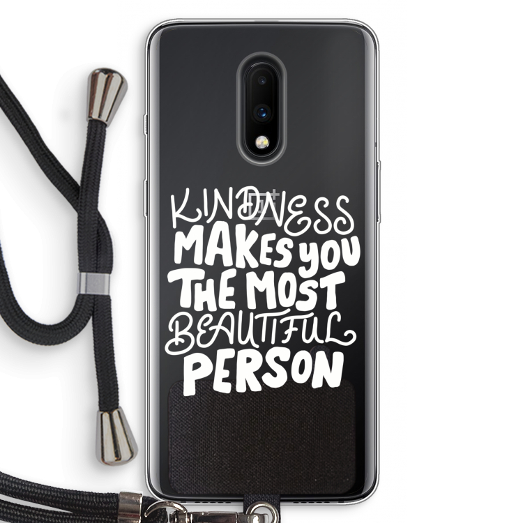 The prettiest: OnePlus 7 Transparant Hoesje met koord