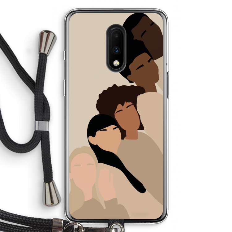 Sweet creatures: OnePlus 7 Transparant Hoesje met koord