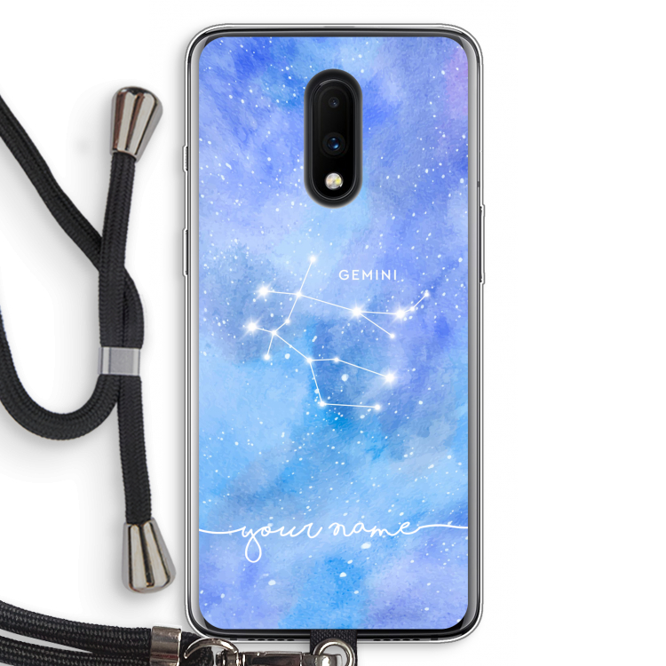 Sterrenbeeld - Licht: OnePlus 7 Transparant Hoesje met koord