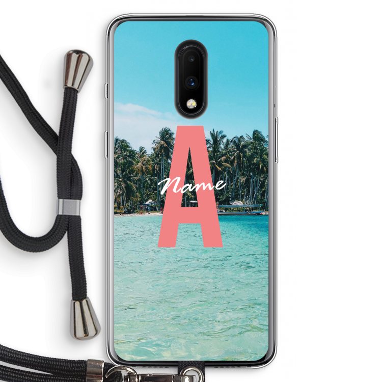 Pacific Dream: OnePlus 7 Transparant Hoesje met koord