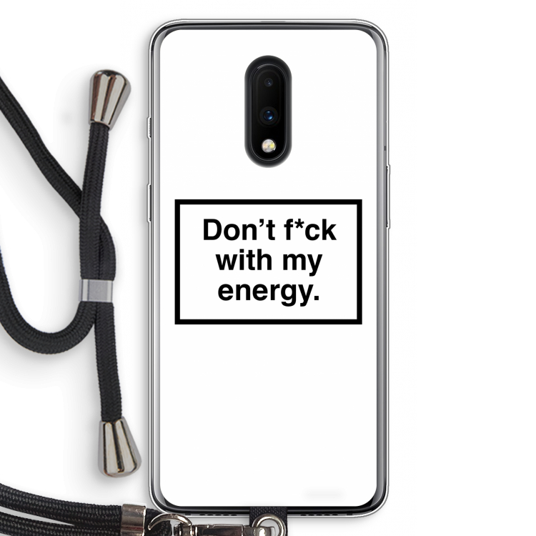 My energy: OnePlus 7 Transparant Hoesje met koord