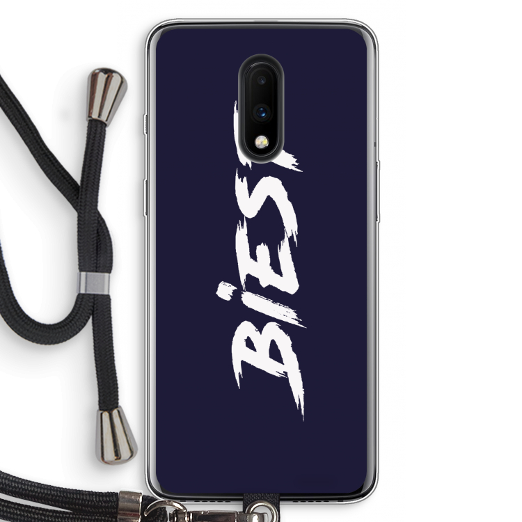 Biest: OnePlus 7 Transparant Hoesje met koord