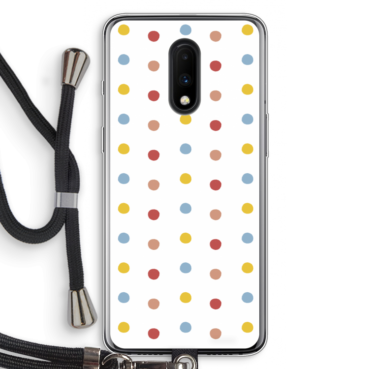 Bollen: OnePlus 7 Transparant Hoesje met koord