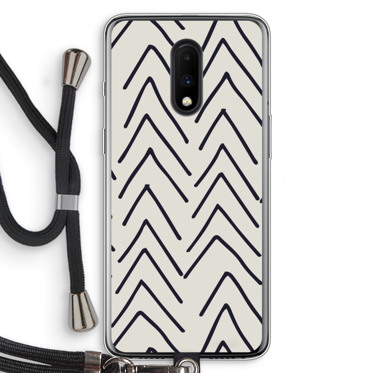 Marrakech Arrows: OnePlus 7 Transparant Hoesje met koord