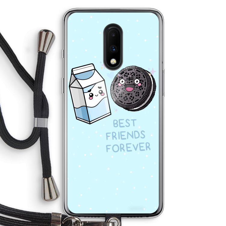 Best Friend Forever: OnePlus 7 Transparant Hoesje met koord