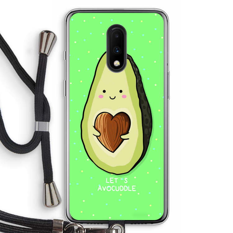 Avocuddle: OnePlus 7 Transparant Hoesje met koord