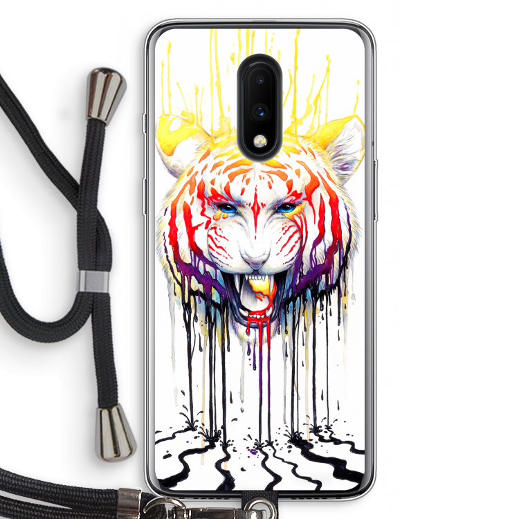 Fading: OnePlus 7 Transparant Hoesje met koord