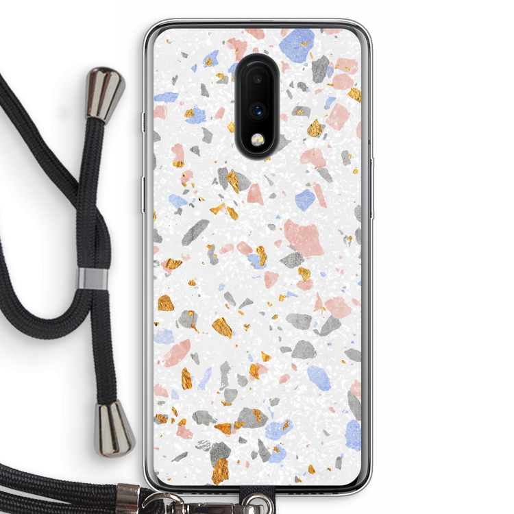 Terrazzo N°8: OnePlus 7 Transparant Hoesje met koord