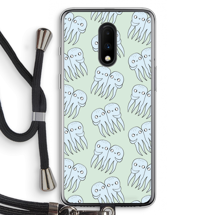 Octopussen: OnePlus 7 Transparant Hoesje met koord