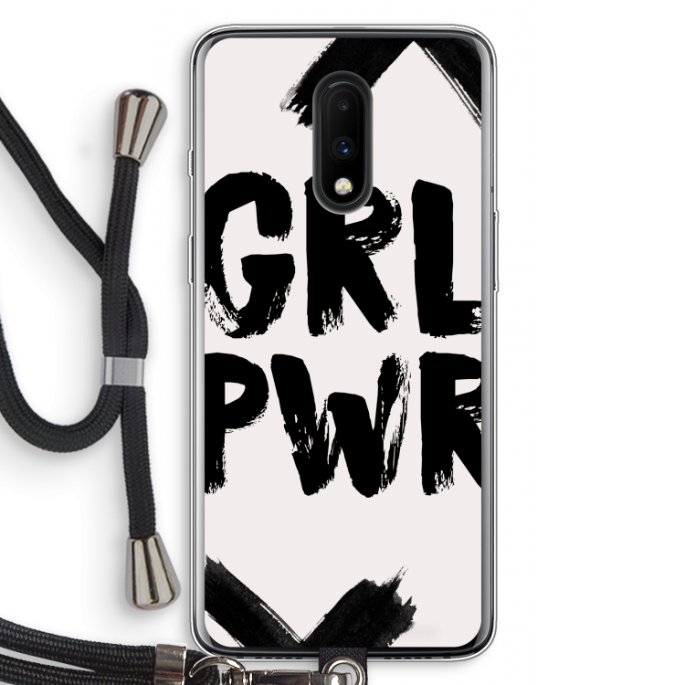 Girl Power #2: OnePlus 7 Transparant Hoesje met koord