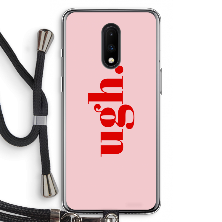 Ugh: OnePlus 7 Transparant Hoesje met koord