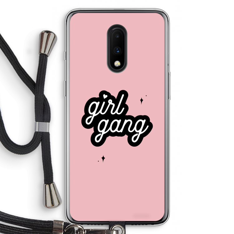 Girl Gang: OnePlus 7 Transparant Hoesje met koord