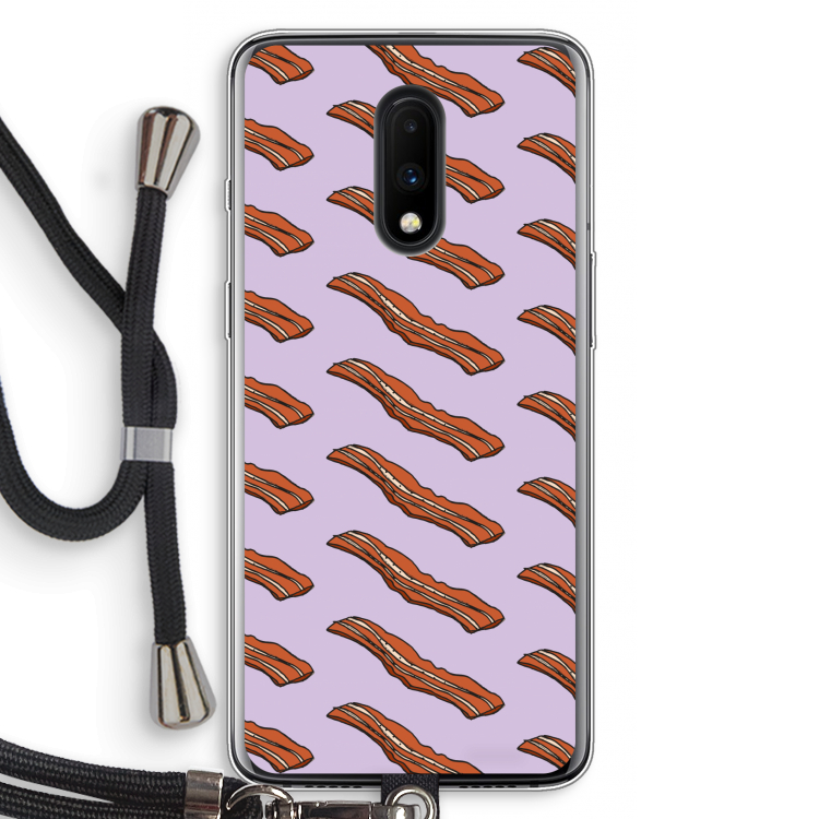 Bacon to my eggs #2: OnePlus 7 Transparant Hoesje met koord