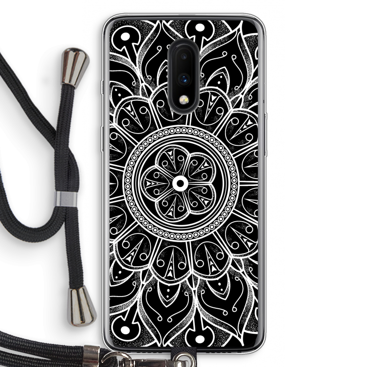 Roses Are Red: OnePlus 7 Transparant Hoesje met koord