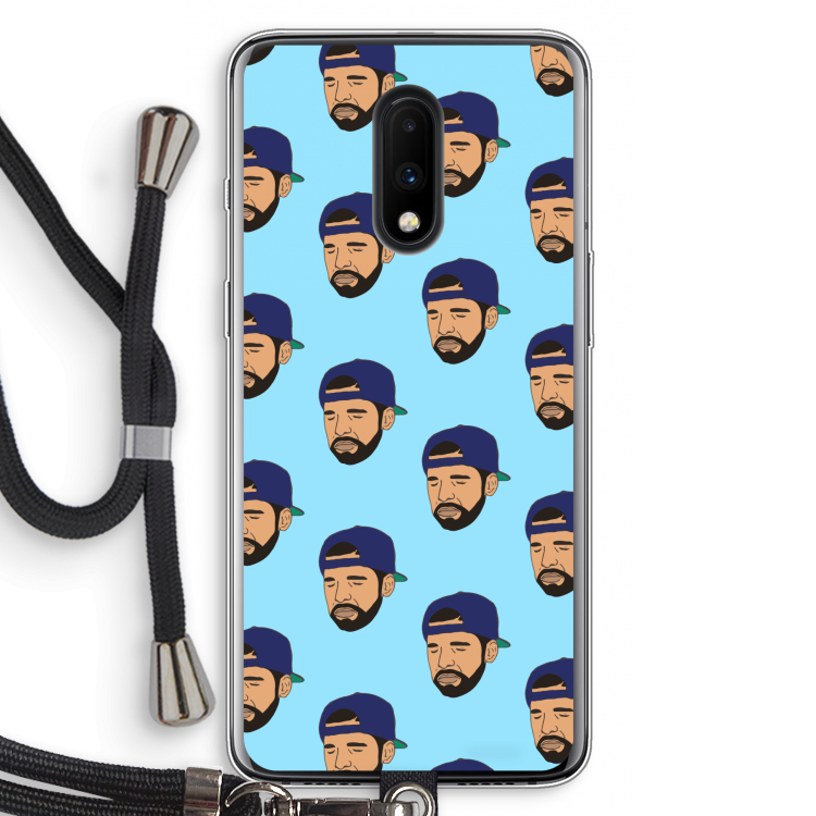 Drake Away: OnePlus 7 Transparant Hoesje met koord