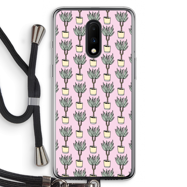 Boompje: OnePlus 7 Transparant Hoesje met koord