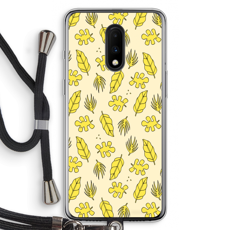 Herfst: OnePlus 7 Transparant Hoesje met koord