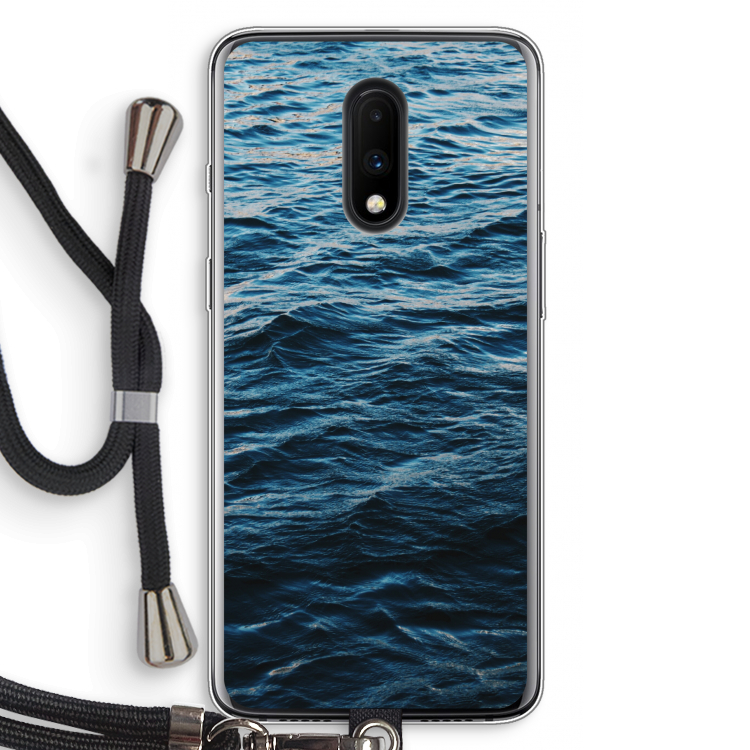 Oceaan: OnePlus 7 Transparant Hoesje met koord