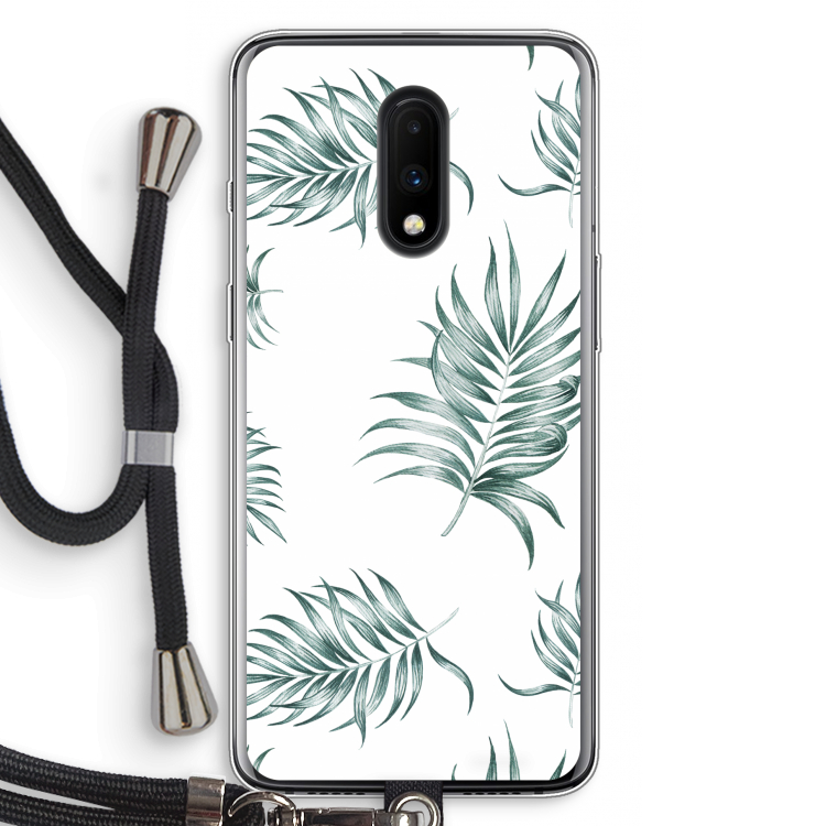 Simple leaves: OnePlus 7 Transparant Hoesje met koord