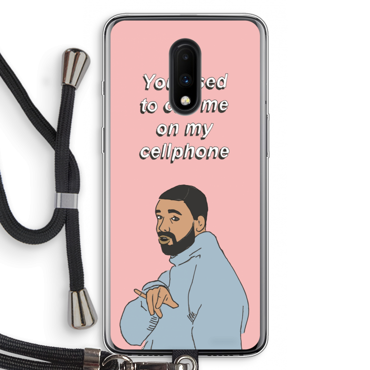 Hotline bling: OnePlus 7 Transparant Hoesje met koord