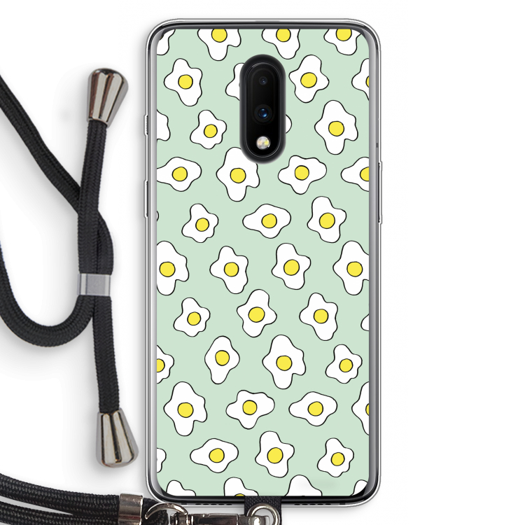 Spiegeleitjes: OnePlus 7 Transparant Hoesje met koord