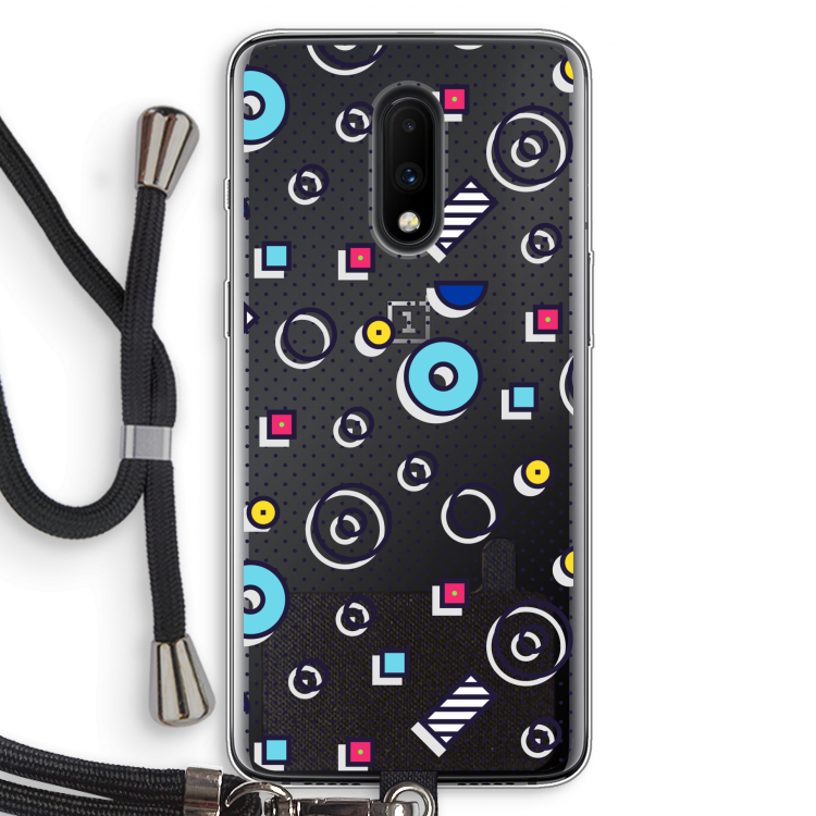 8-bit N°9: OnePlus 7 Transparant Hoesje met koord