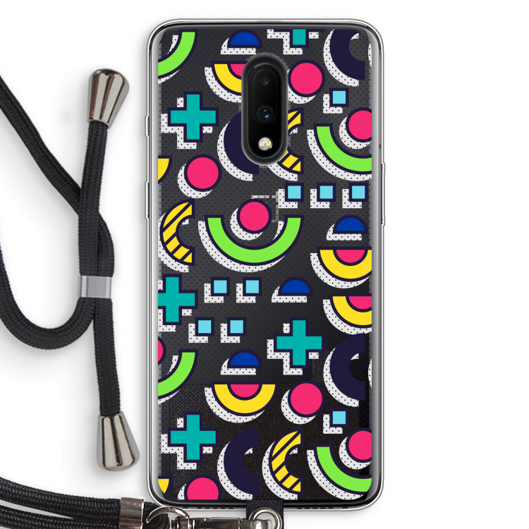 8-bit N°6: OnePlus 7 Transparant Hoesje met koord