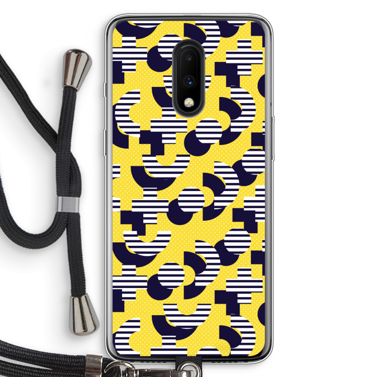 8-bit N°3: OnePlus 7 Transparant Hoesje met koord