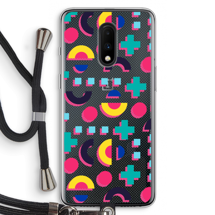 8-bit N°2: OnePlus 7 Transparant Hoesje met koord
