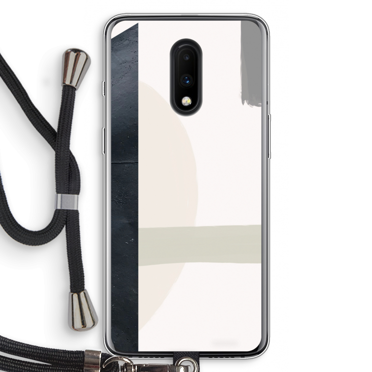 Baca: OnePlus 7 Transparant Hoesje met koord