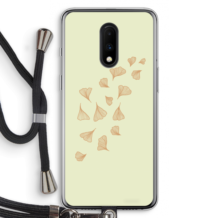 Falling Leaves: OnePlus 7 Transparant Hoesje met koord