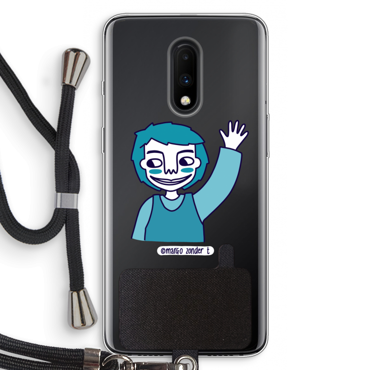 Zwaai: OnePlus 7 Transparant Hoesje met koord