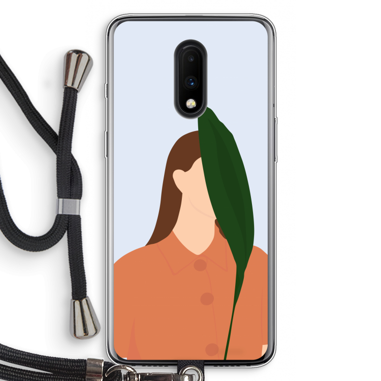 Leaf: OnePlus 7 Transparant Hoesje met koord