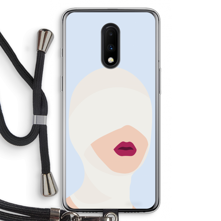 Incognito: OnePlus 7 Transparant Hoesje met koord