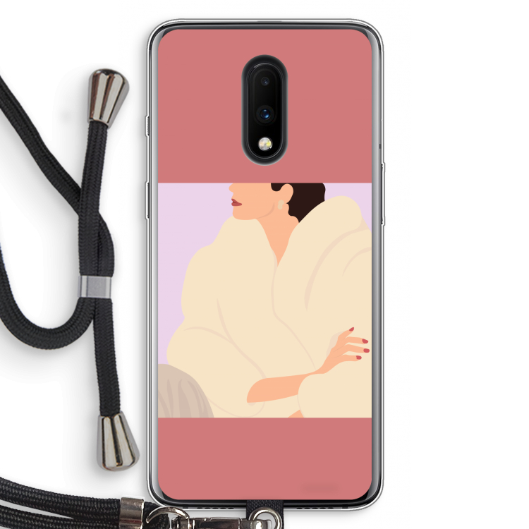 Cosy: OnePlus 7 Transparant Hoesje met koord