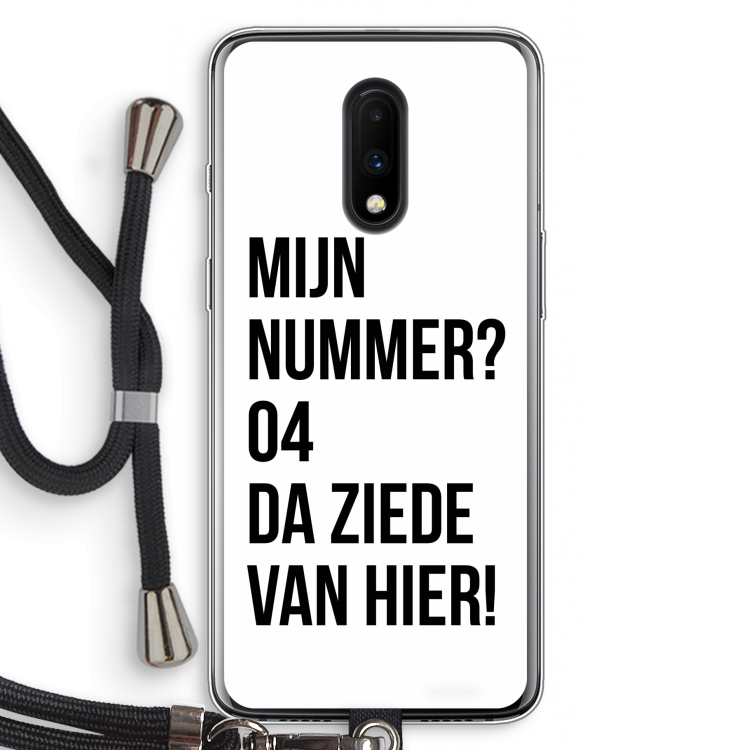 Da ziede van hier: OnePlus 7 Transparant Hoesje met koord