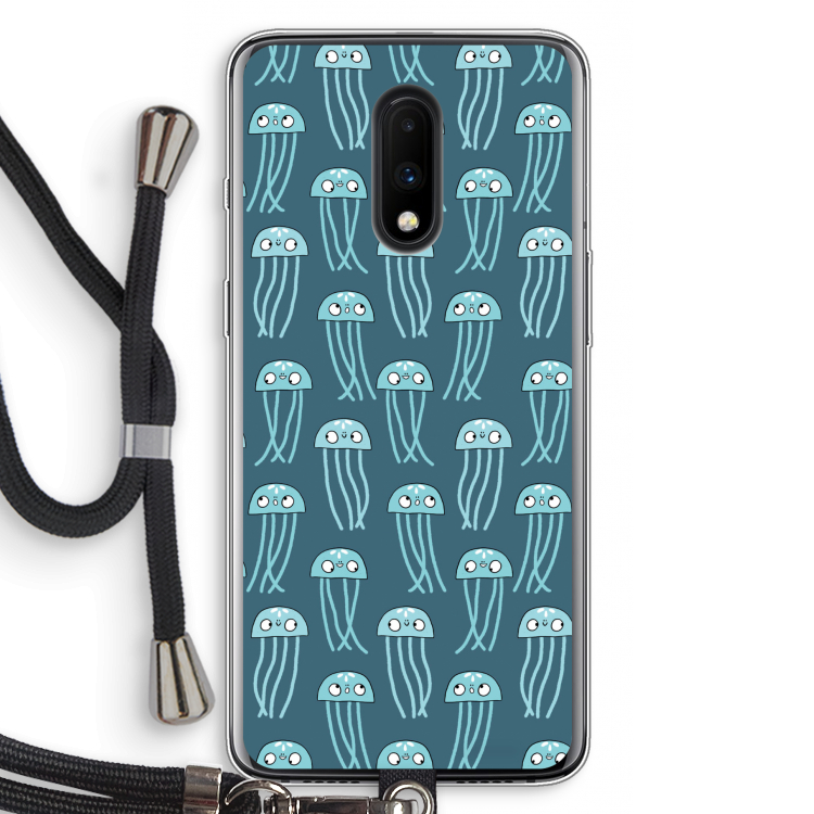Kwallie: OnePlus 7 Transparant Hoesje met koord